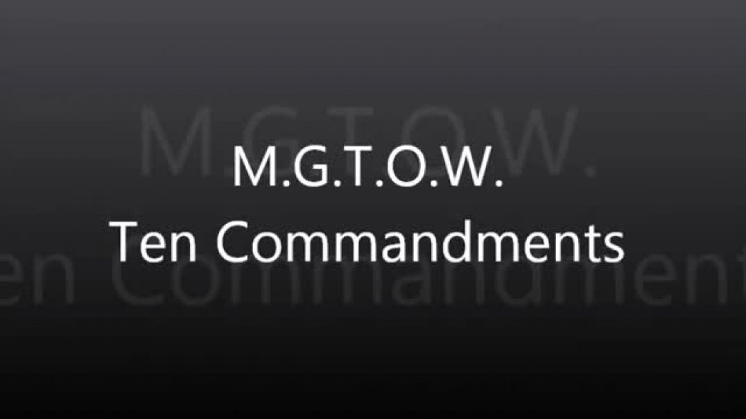 MGTOW Ten Commandments