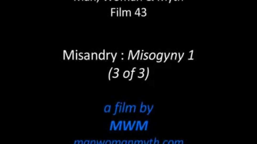 Misandry - Misogyny 1 (3 of 3)