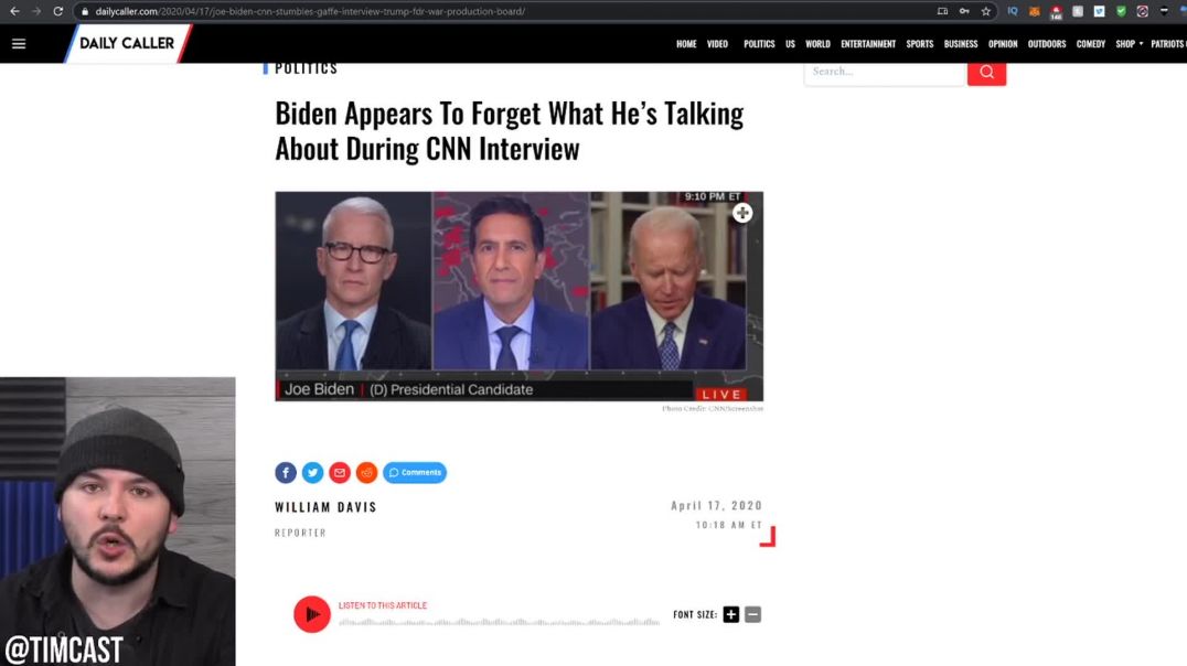 In DISGUSTING CNN Interview Biden Loses it For 20 Seconds, This Is Elder Abuse Now