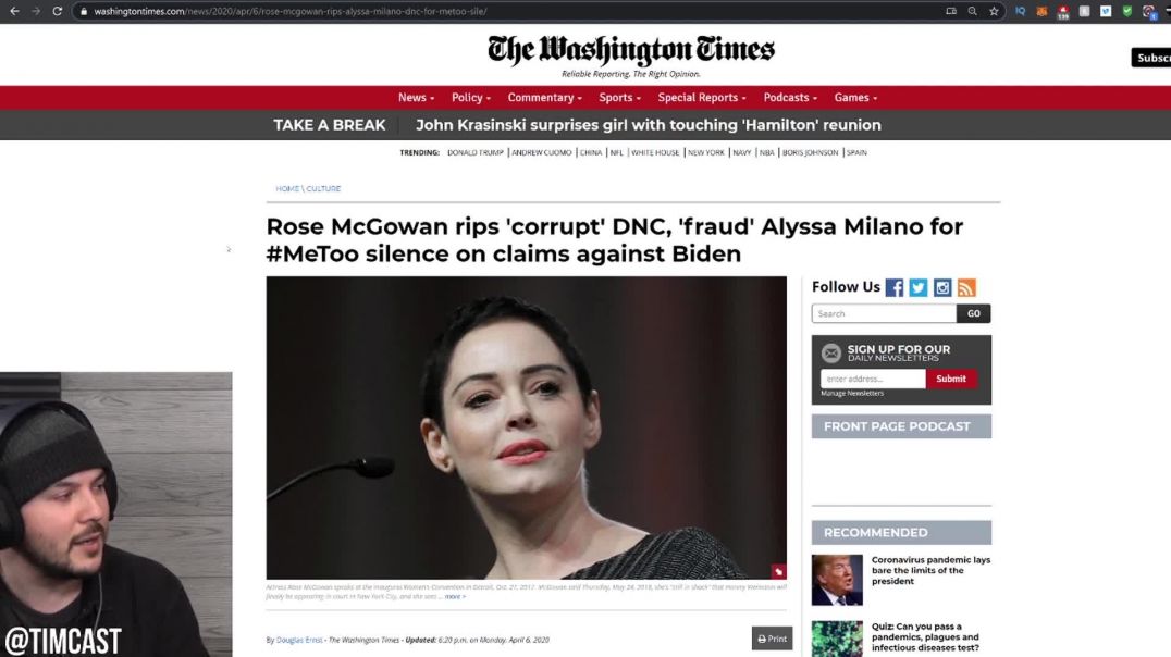 MeToo Movement EXPOSED As A Political Sham, Rose McGowan SHREDS Alyssa Milano Over Hypocrisy [REUPLO