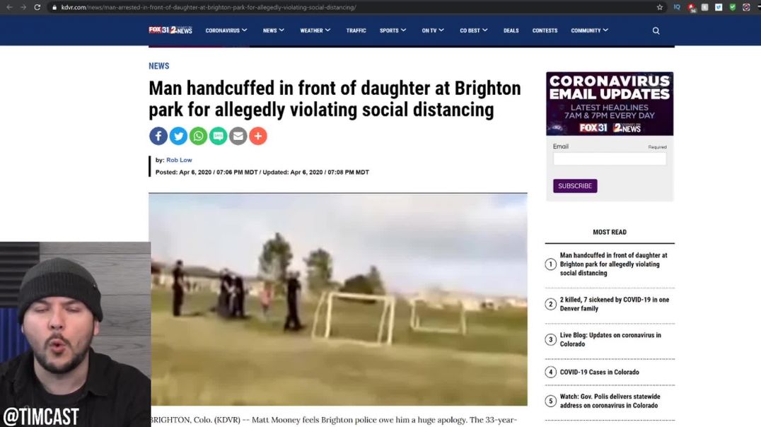 Man Arrested In Front Of Daughter Over Social Distancing, STOP GIVING UP YOUR RIGHTS