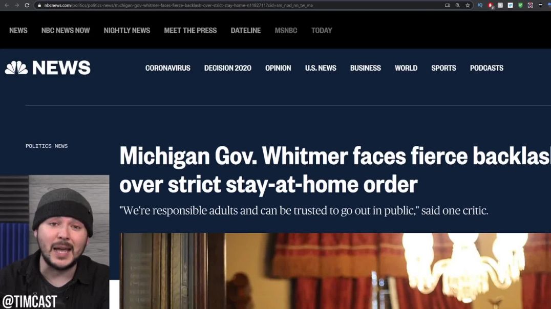 Michigan Democratic Governor Faces Massive Protest From Conservatives Over Draconian Lockdown