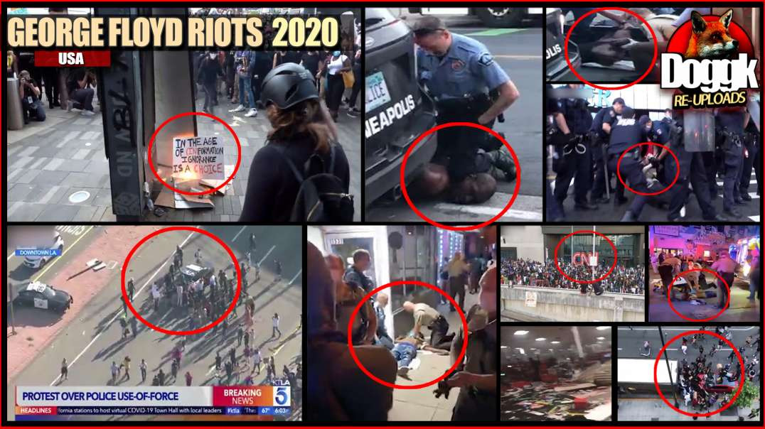 GEORGE FLOYD RIOTS 2020.. COMPILATION OF VIDEOS "SHORT VERSION" (USA) - PART 1