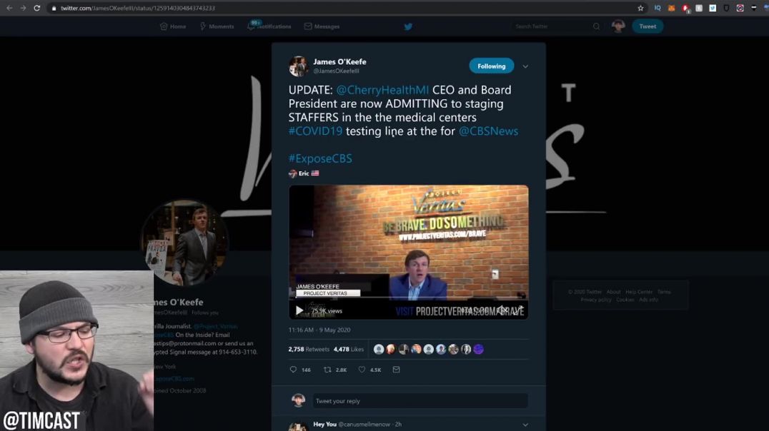 Tim Pool: Project Veritas GOT EM, Hospital Now Comes Clean But Tries Smearing O'Keefe After Bei