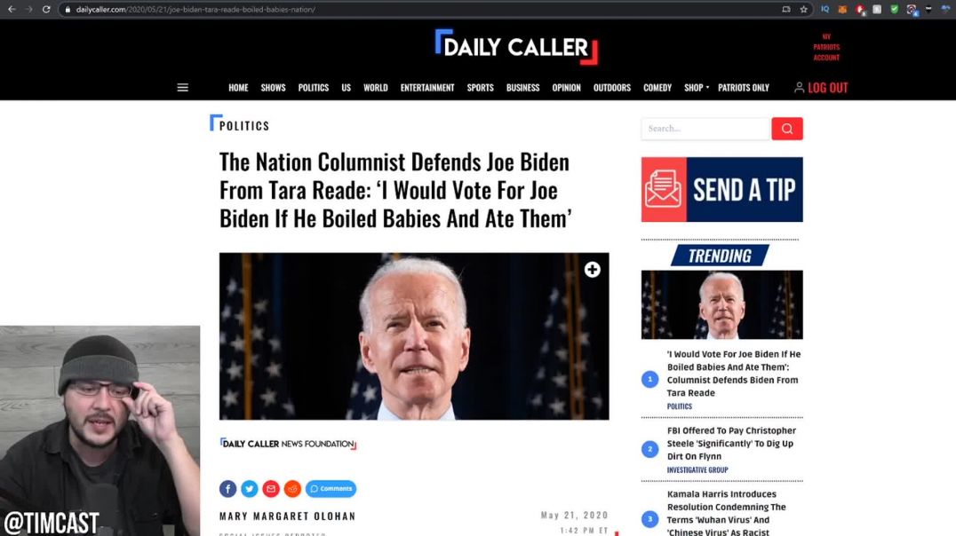 Tim Pool: Biden Voter Says She'd Support Him Even If He ATE Boiled Babies, Theyve Gone NUTS