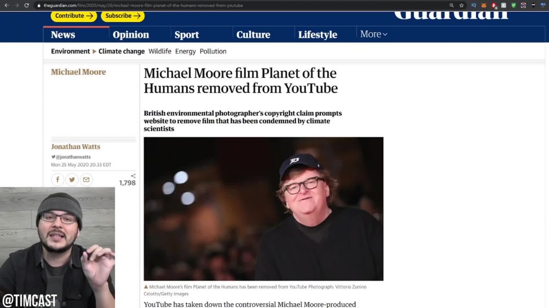 Tim Pool: Michael Moore Is SHOCKED That The Left CENSORED His Documentary Challenging Climate Change