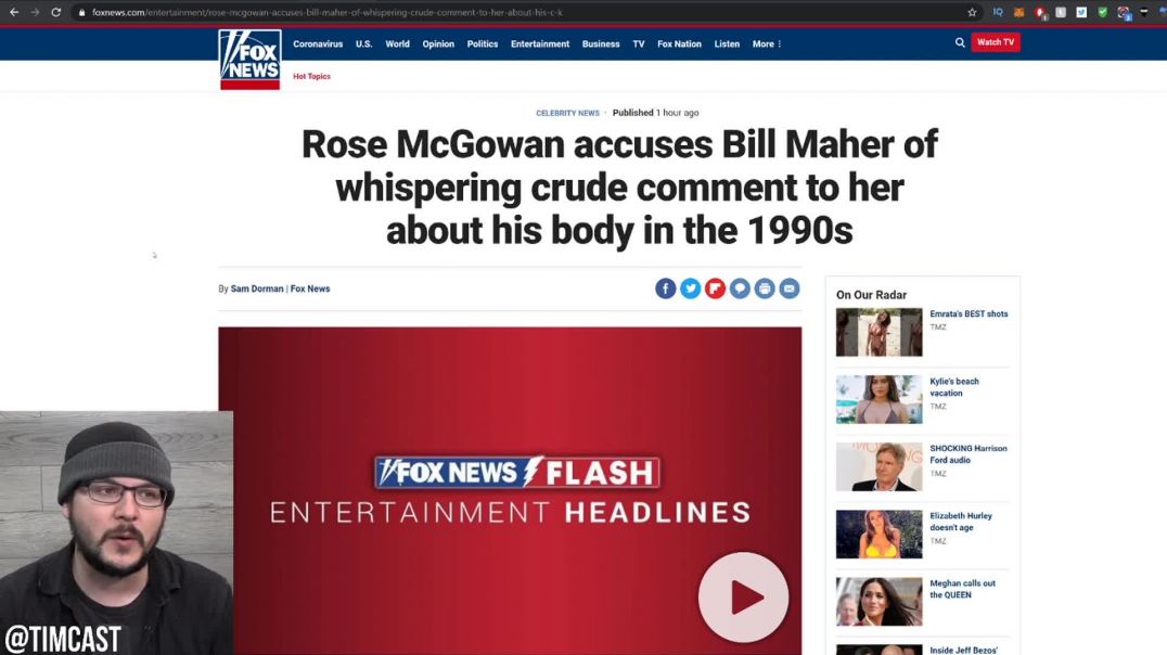 Tim Pool: Bill Maher Has Ben "CREDIBLY" Accused By Rose McGowan, Maher Calls On Democrats 