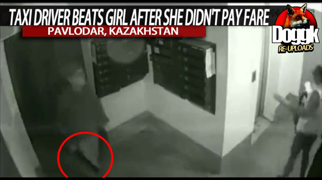 TAXI DRIVER BEATS GIRL, BECAUSE SHE DIDN'T PAY FARE... (PAVLODAR, KAZAKHSTAN)