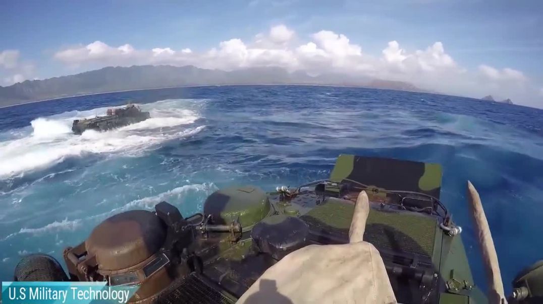 US military Extrem and Powerfull Amphibious Tanks Shows Its Incredible Ability