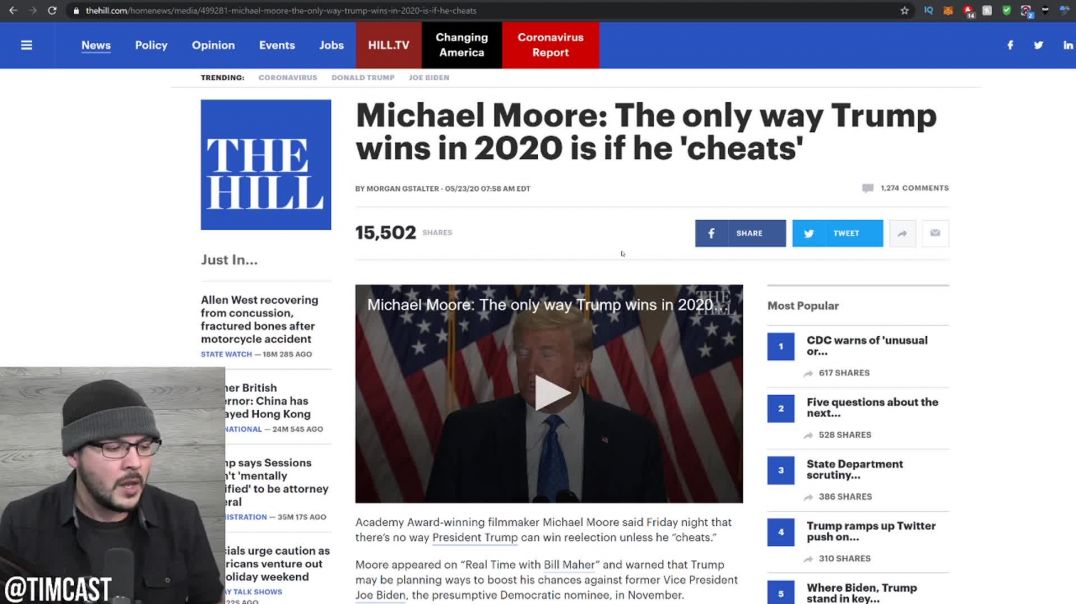 Tim Pool: Democrats In PANIC MODE Over Unhinged Trump Cheating Theory, Michael Moore Warns Trump Wil