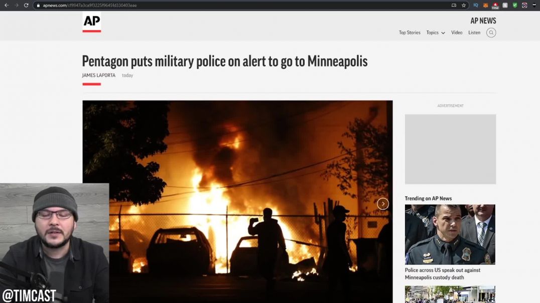 Tim Pool: Pentagon Puts Military On Standby, Rioters Shoot Two Federal Officers, One Died, Prepare F