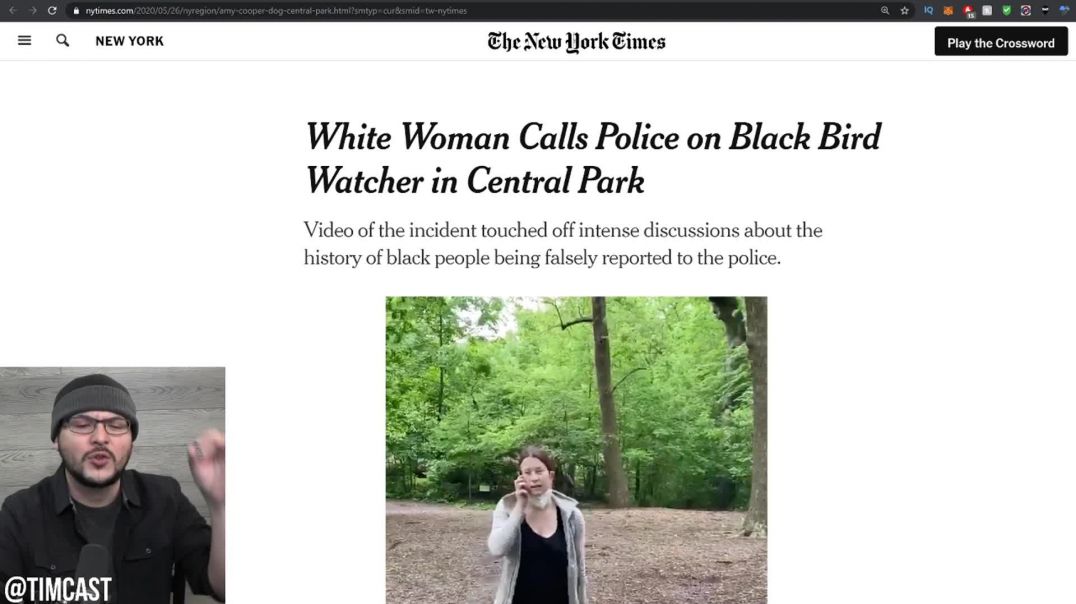 Tim Pool: Two Karens CLASH In Central Park Over A Dog With No Leash And Now Its A Social Justice Iss