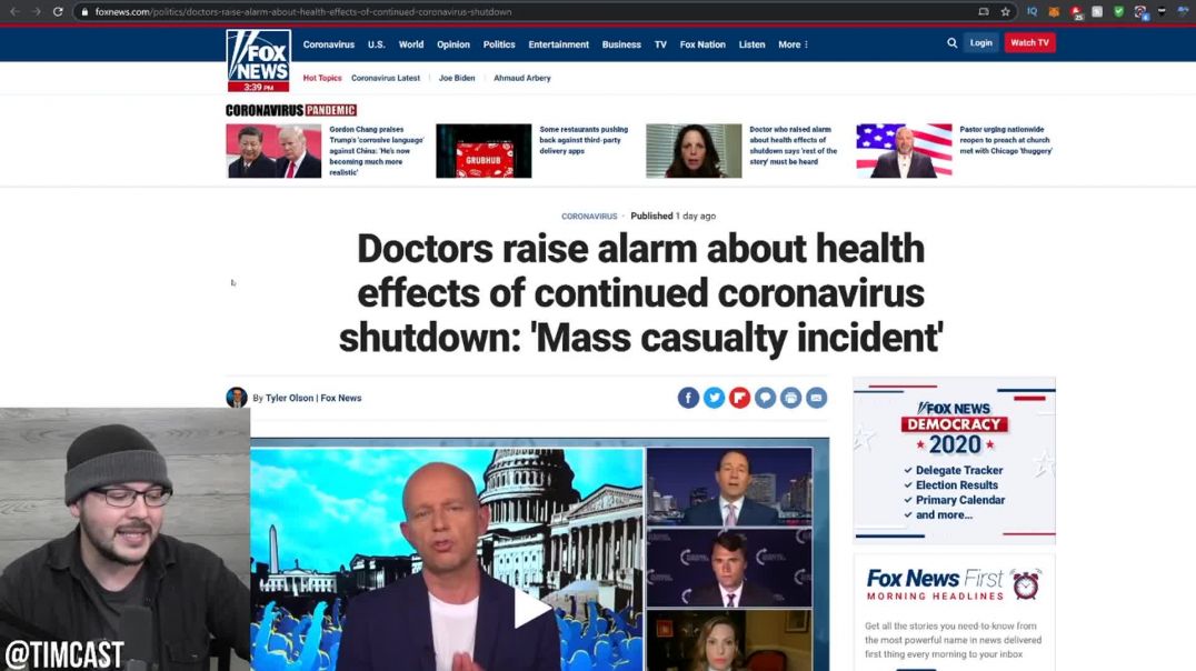 Tim Pool: Over Six Hundred DOCTORS Send Letter To Trump Demanding Economy Be Reopened