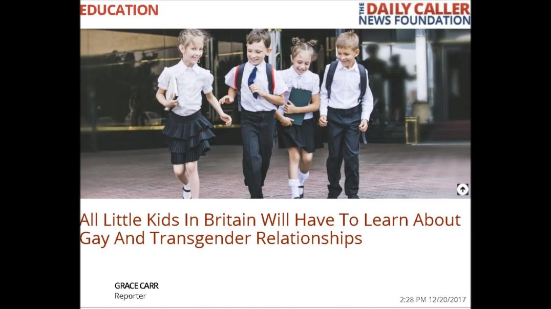 UK Teaching Kids To Be Trans & Gay