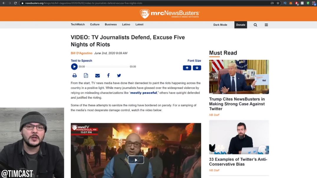 Tim Pool :Media Keeps DEFENDING The Riots In Desperate Attempt At Ratings Amid Collapse