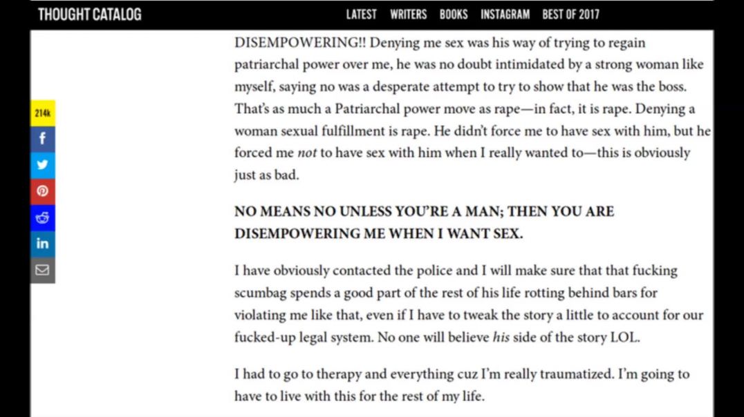 Denial Of Sex Is Rape, If You Deny A Woman - WTF?