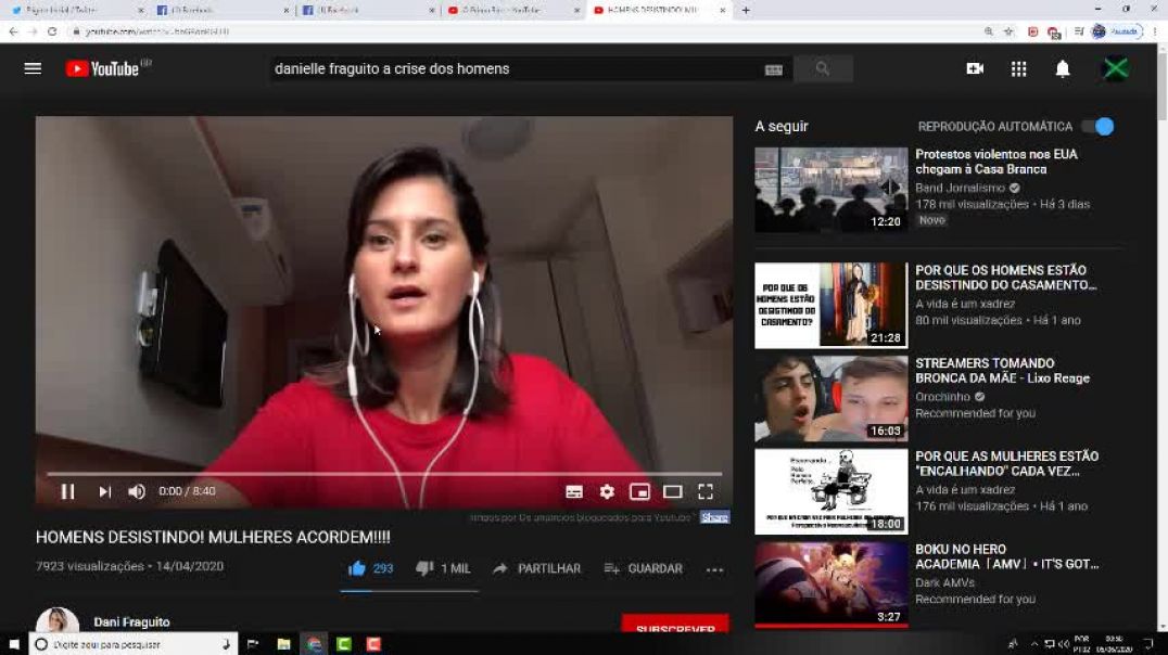 Respondendo ao vídeoRespondendo ao vídeo "HOMENS DESISTINDO! MULHERES ACORDEM!!!!" _ Dani 