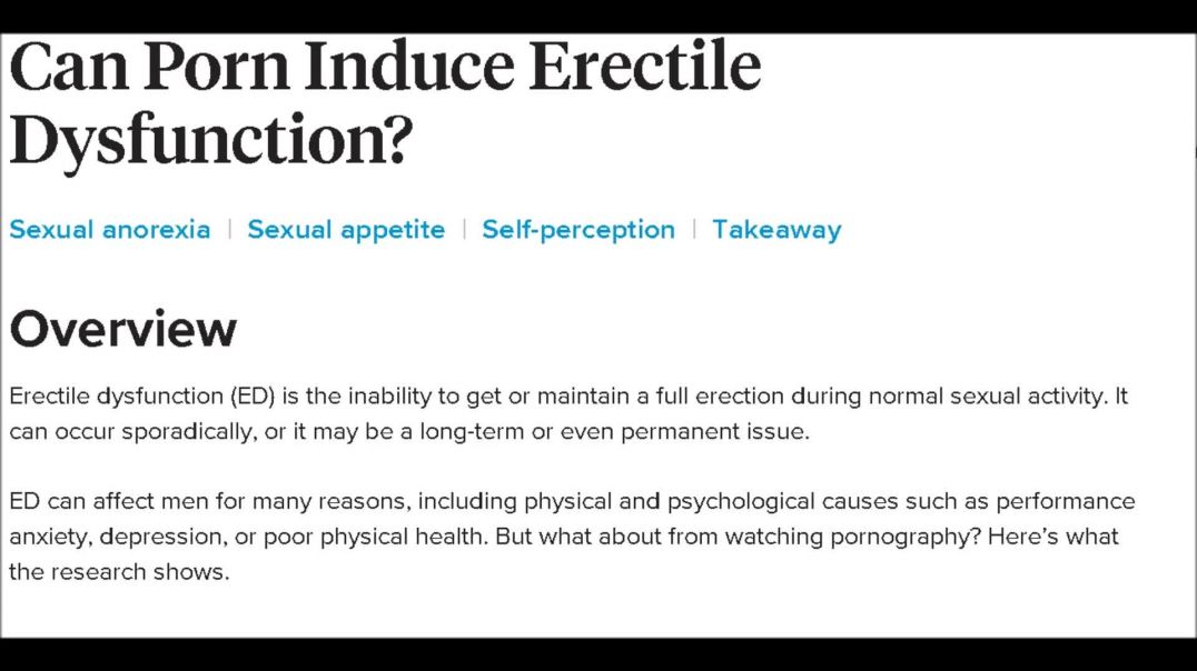 Erectile Dysfunction = You Being Fat Ladies