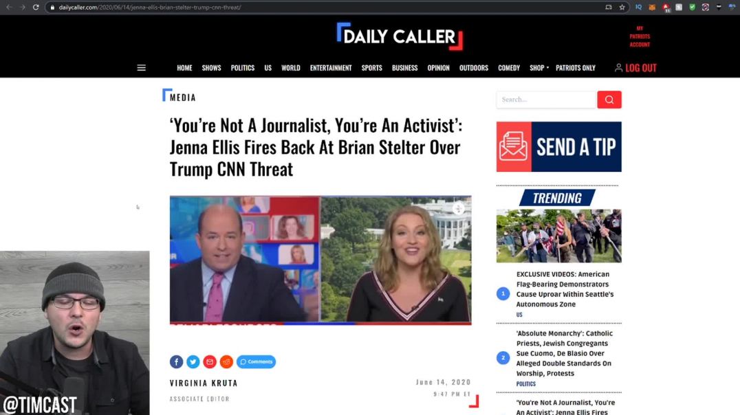 CNN Host Brian Stelter EXPLODES After Being Called A Fake News Activist