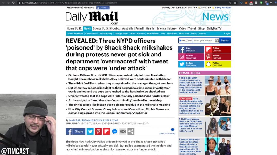 TIm Pool: The NYPD Shake Shack Poisoning Was FAKE News ANd Paranoia, Peopple Are Going NUTS