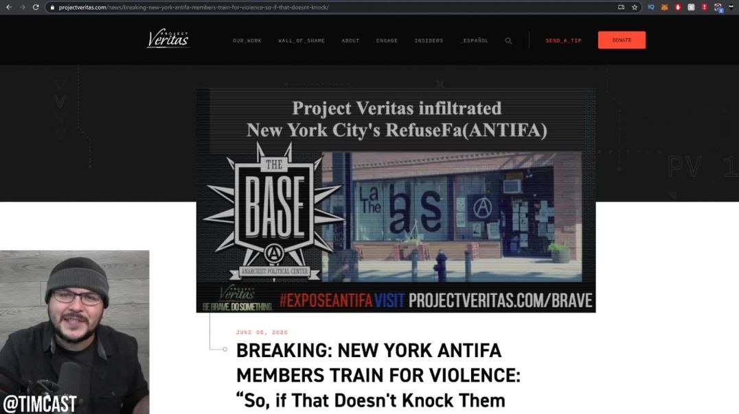 Project Veritas PROVES Antifa Is Organized And Training For Combat