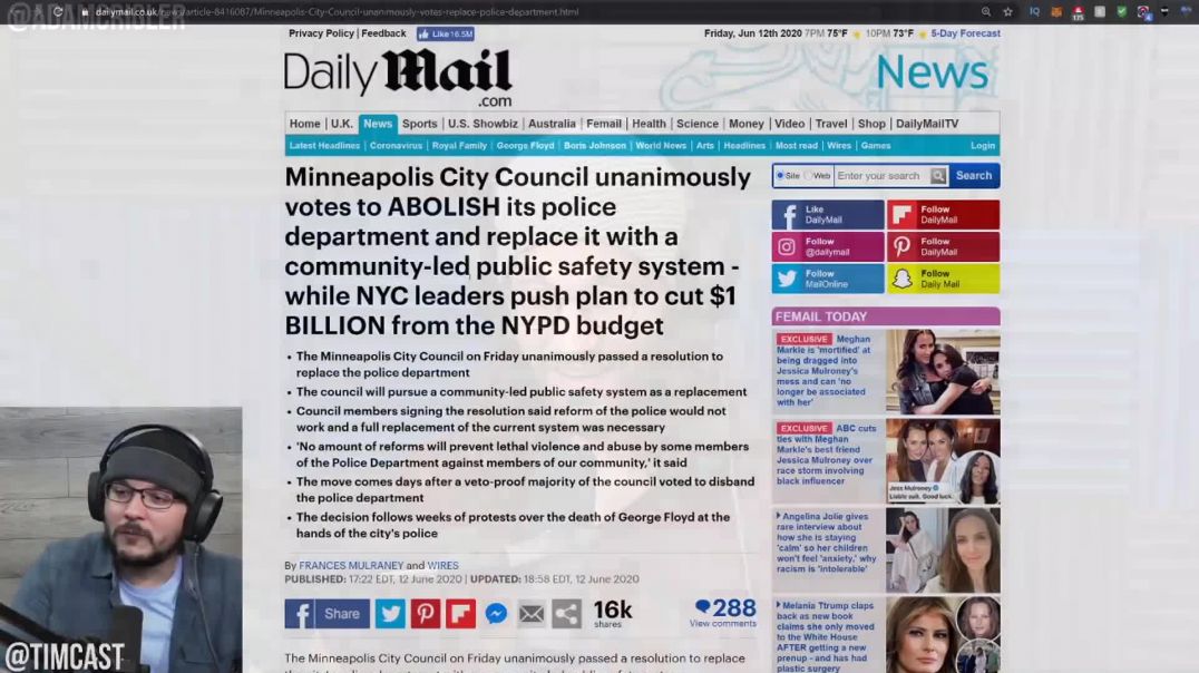 Tim Pool: Minneapolis DEFUNDS Its Entire Police Department, What Happens Next