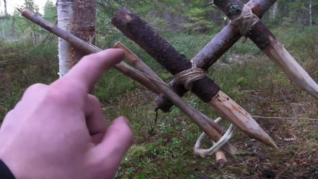 Primitive Survival Trap - The Feather Spear Trap