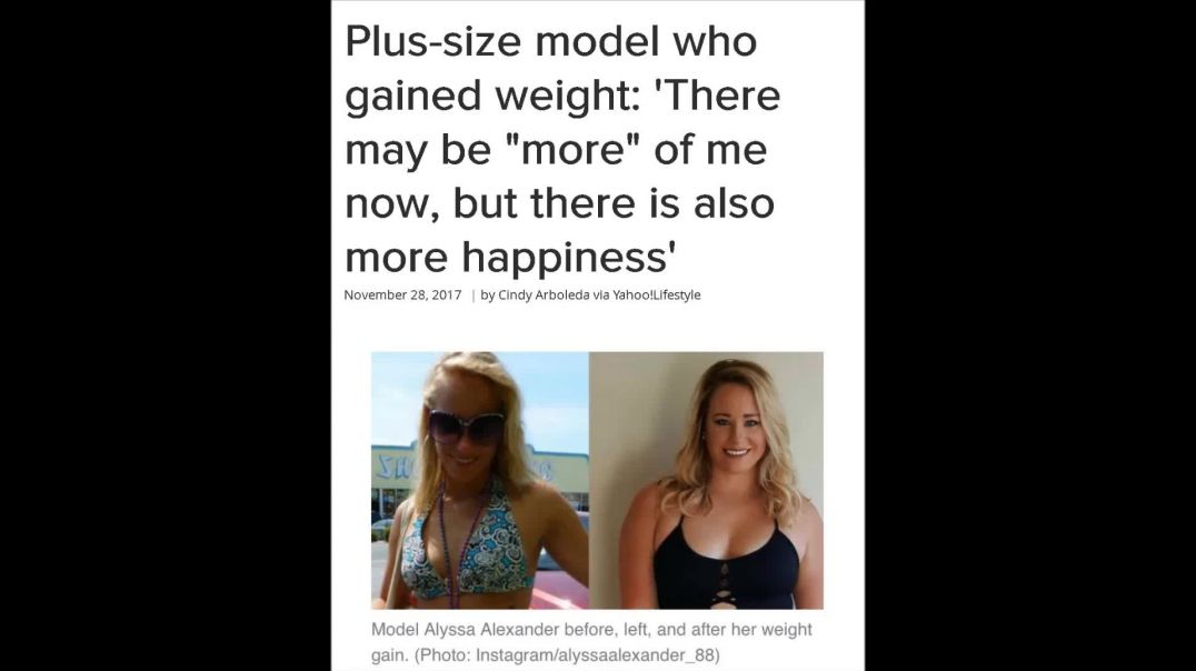 Women Claiming To Be Happy After Becoming Fat, & Manless LOL