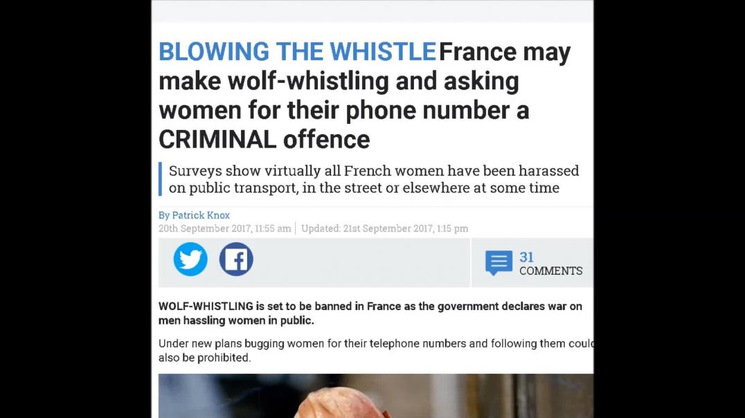 France To OutLaw Cat Calls & Wolf Whistling