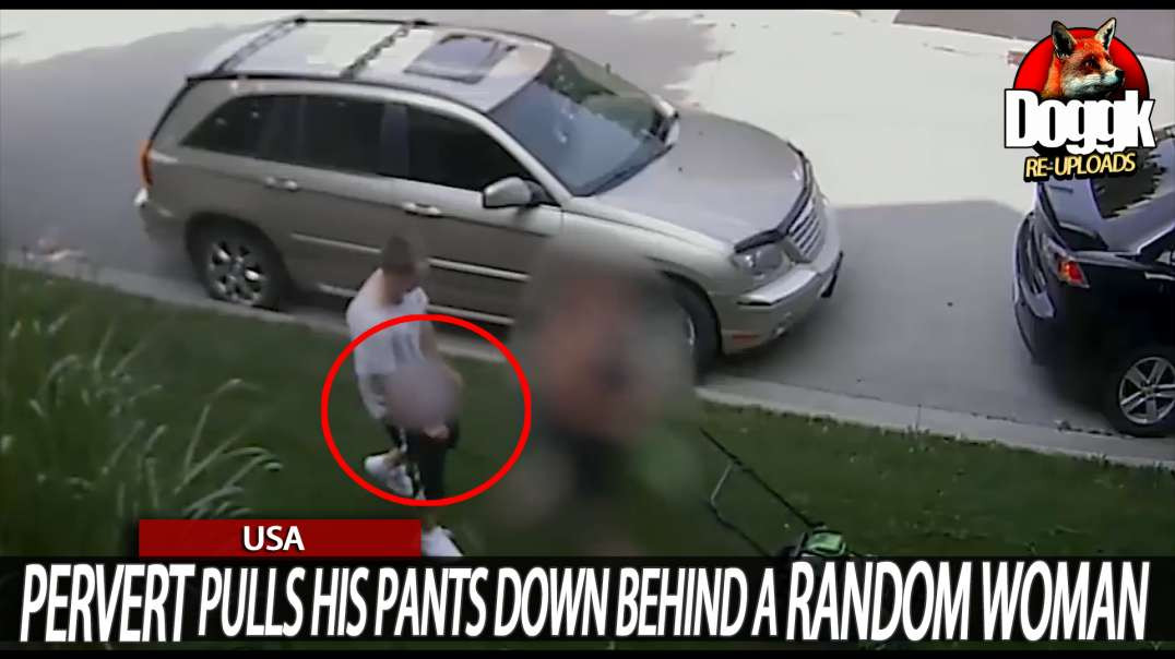 PERVERT PULLS HIS PANTS DOWN BEHIND a RANDOM WOMAN... (USA)