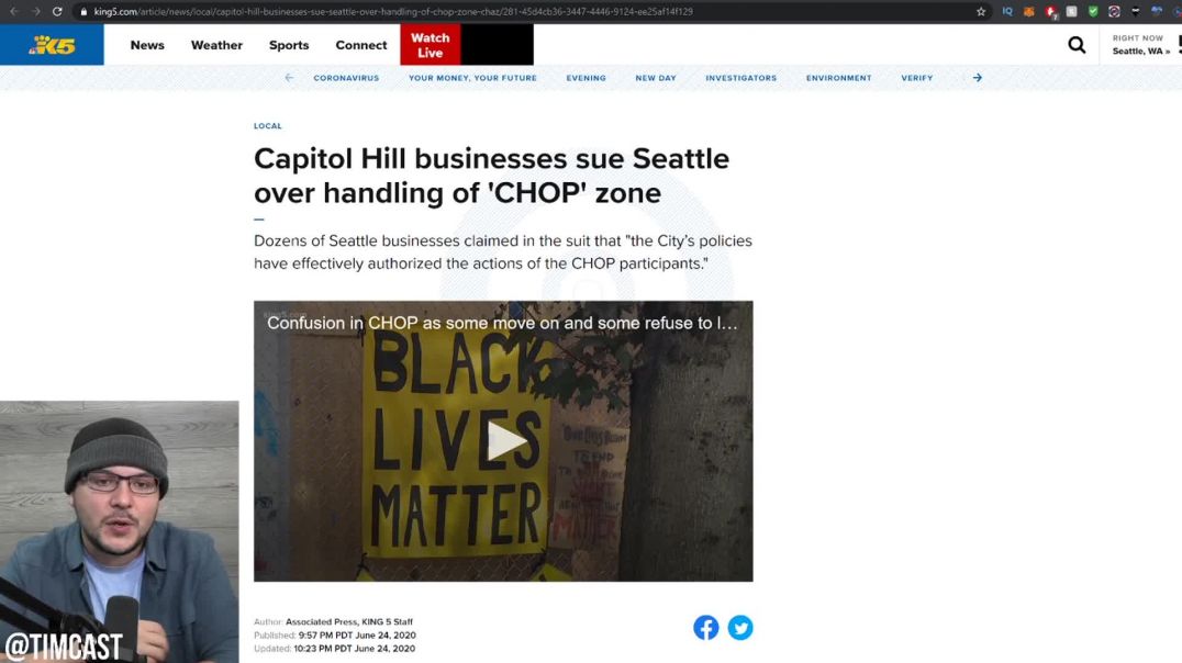 Seattle Businesses SUE City Over CHAZ, Demand Police Wipe Them Out, One Dude Flips Tables In Anger