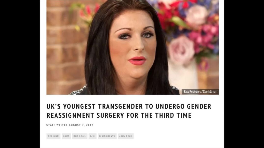 Teen Boy Becomes UK's Youngest Tranny - Good LORD!