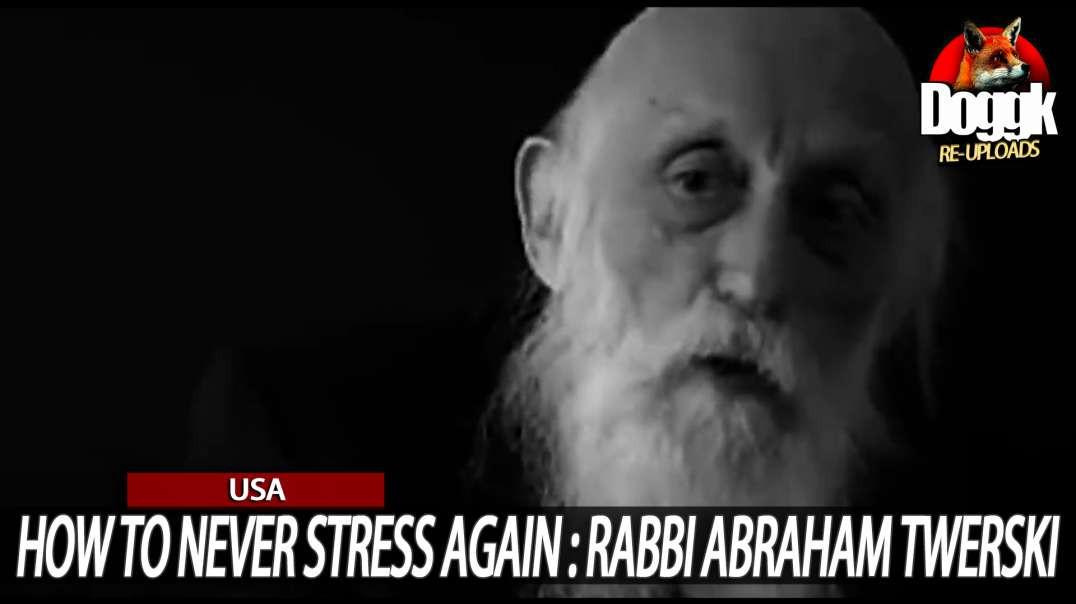 HOW TO NEVER STRESS AGAIN : RABBI ABRAHAM TWERSKI... (USA)