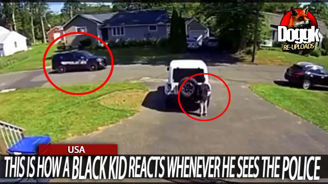 THIS IS HOW a BLACK KID REACTS WHENEVER HE SEES THE POLICE.. (USA)