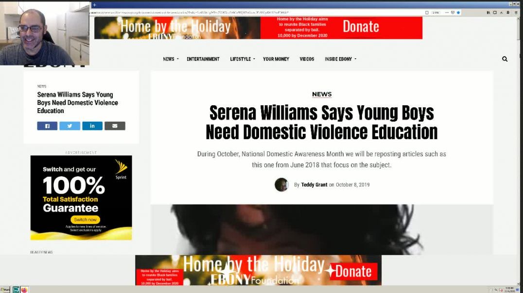 Violent Serena Williams Says Boys Too Violent - LOL!