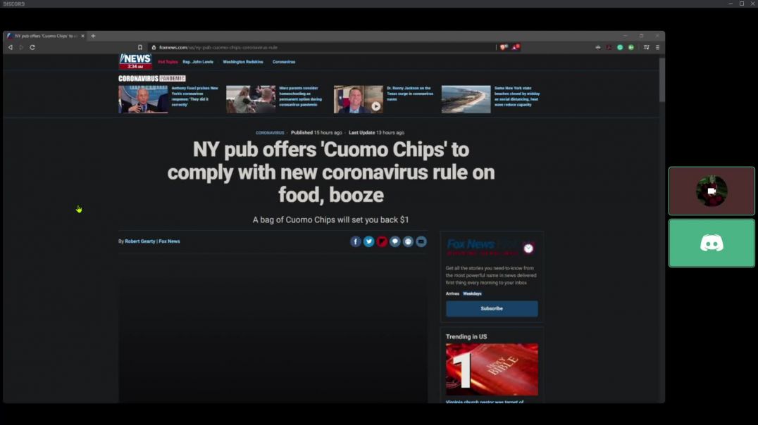 Governor Cuomo now orders you to eat potato chips before drinking