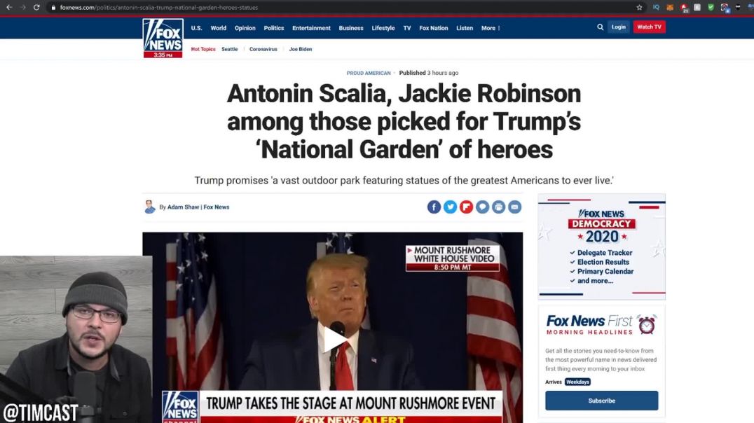 Trump Announces EPIC  Garden Of Heroes  As a Big F You To Antifa