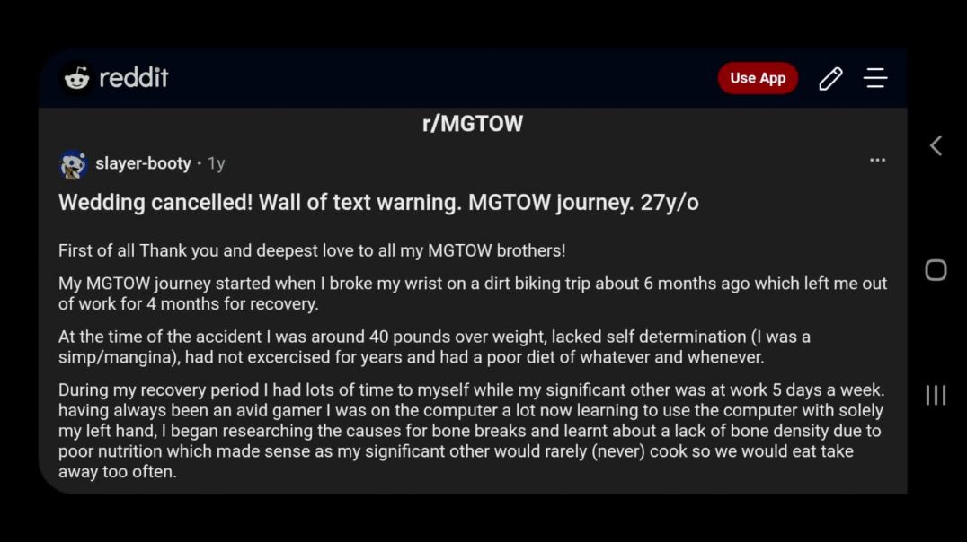 Wedding cancelled! Wall of text warning.  MGTOW journey.  27y/o