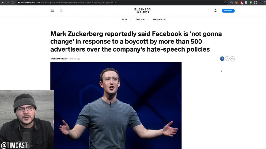 Zuckerberg Tells Far Left Boycott To Pound Sand, Says Boycott Will BACKFIRE