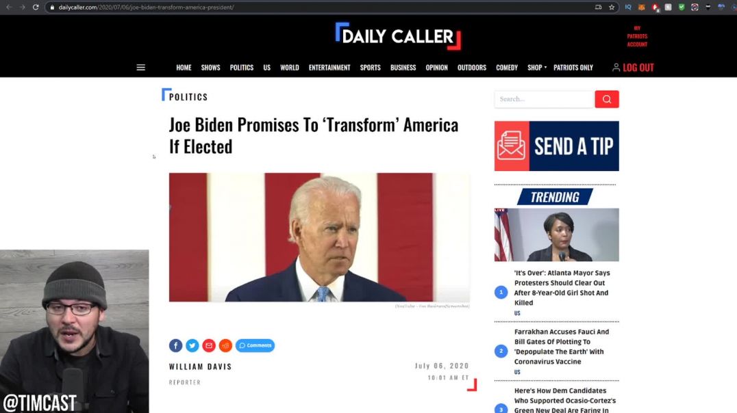 Biden's Call To Transform America Should Worry You, Democrats Are Aligning With Far left Fanati