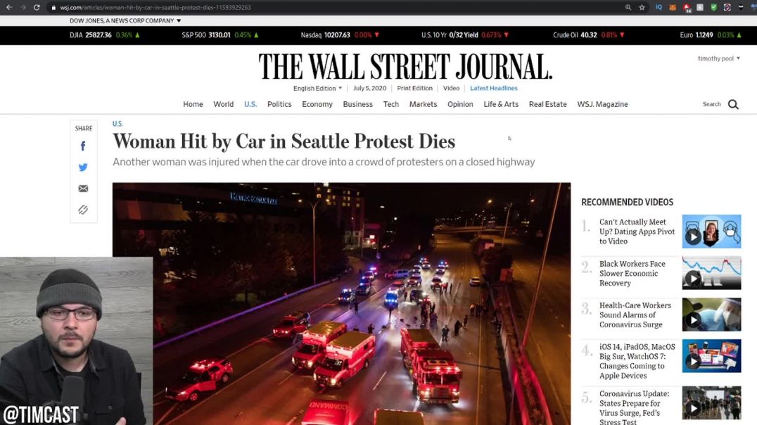 Leftist Hit By Car DIES, Black Man Charged For It, BLM Leaders QUITTING Due To Far Left And Antifa