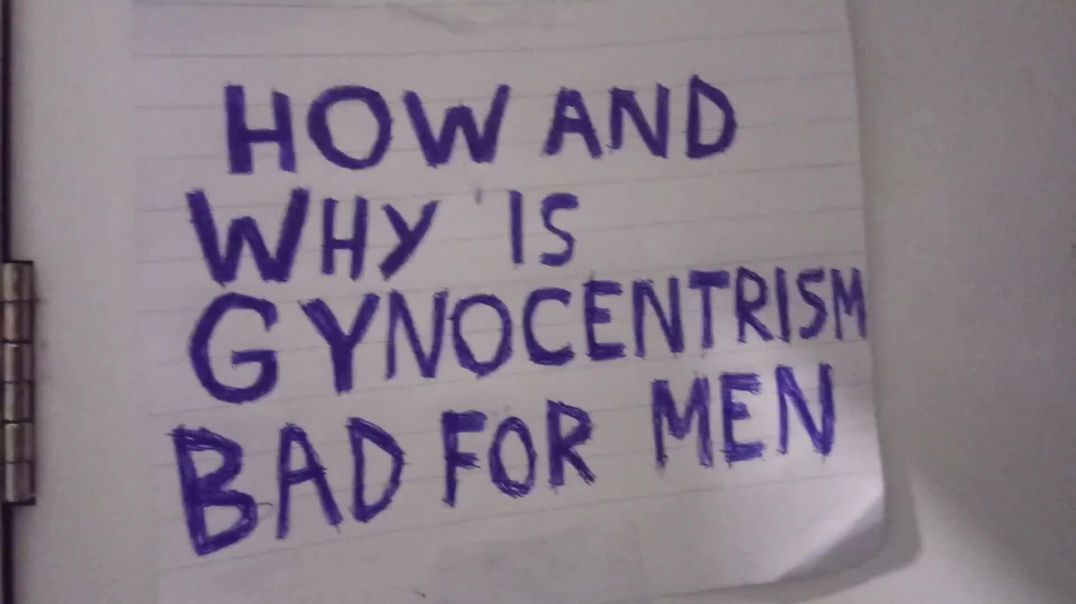 MGTOW How and why gynocentrism is bad for Men