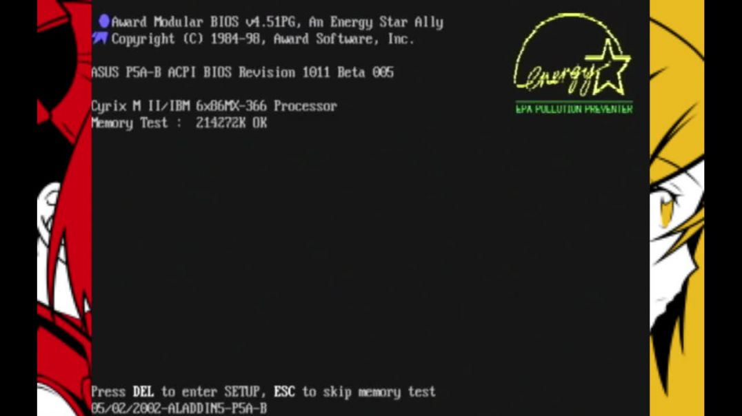 Socket7 battle entry video: Cyrix 6x86MX 250 MHz + Asus P5A-B