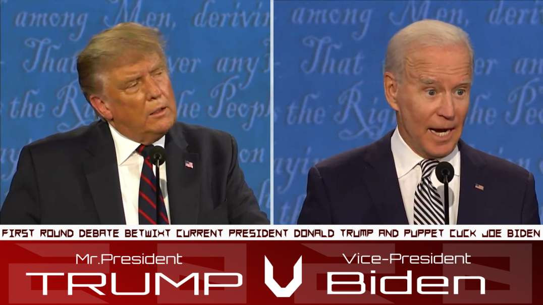 First 2020 Presidential Debate between Donald Trump and Joe-Mayhem