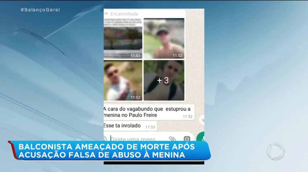 Balconista é ameaçado de morte após falsa acusação de abuso