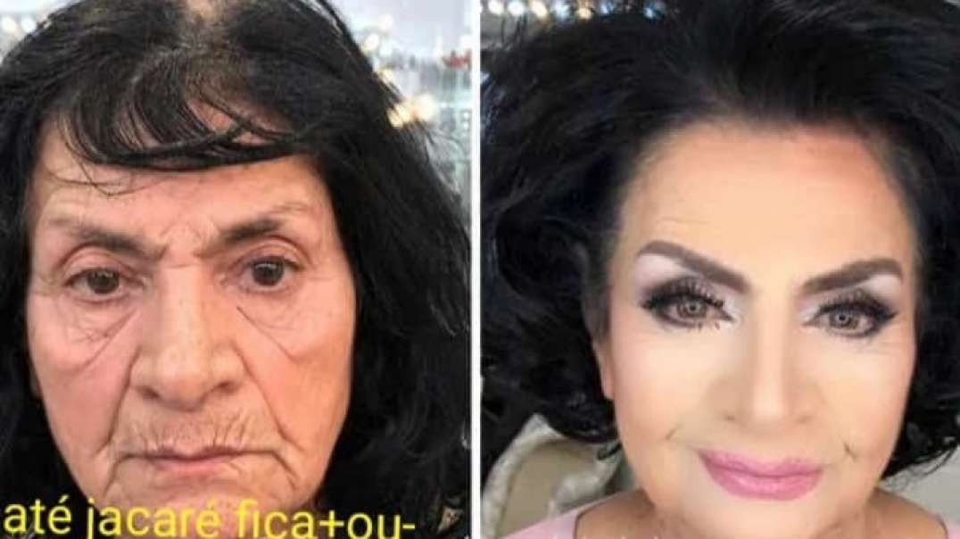 Reboco-antes e depois.