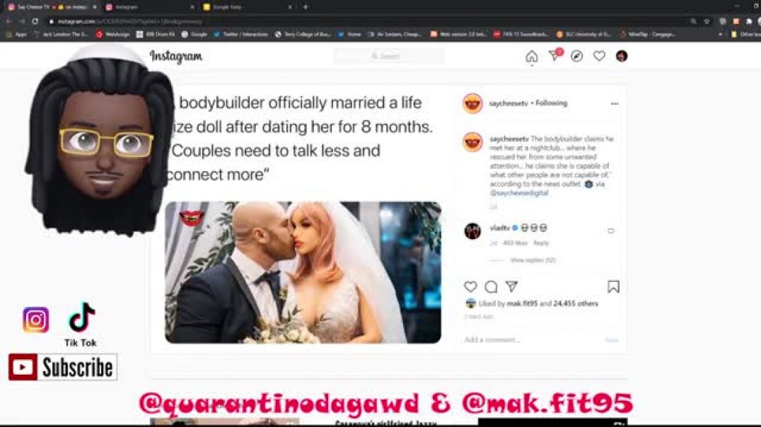 Black Manosphere simps larping as Red pill Pua while shaming Sex dolls.