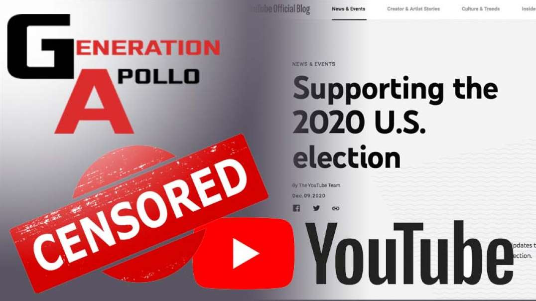 YouTube Will Delete All Videos That Question The Election Outcome!