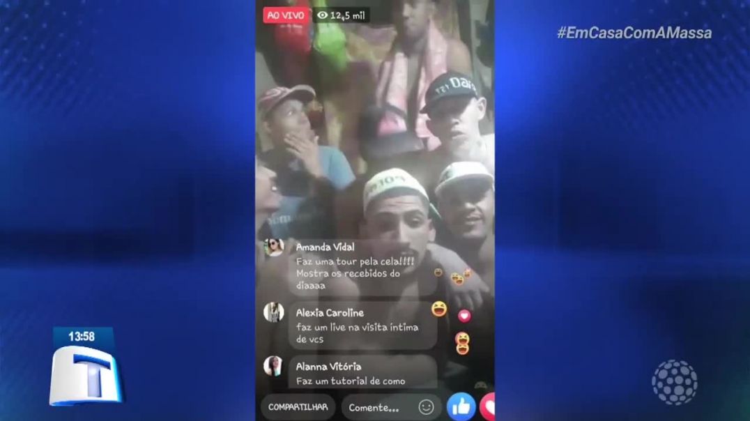 Detentos fazem Live e conversam com  a princesinha do tráfico