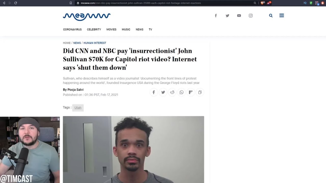 CNN Paid Leftist Who Stormed The Capitol $35,000, Corporate Media is FUNDING What They Call Terror